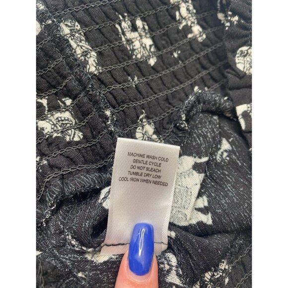 BeBop Shorts Juniors' LARGE Black White Elephant Animal Print Comfort Soft NEW - Picture 7 of 13